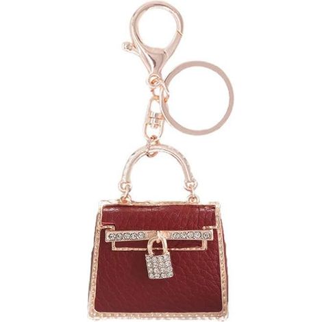 Porte-clés en alliage de strass pour sac à main de mode (1/3)