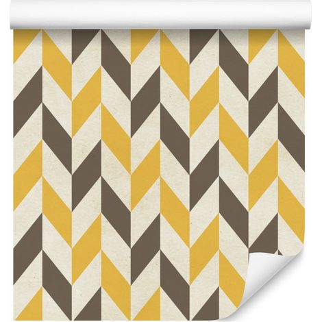 Papel pintado con elegante estampado retro para salón y dormitorio, 50x1000 cm. (1/5)