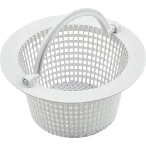 Panier De Skimmer Mural - Filet En Maille Fine - Compatible Avec Raccords Muraux - 15,8 X 9,5 X 7,62 Cm - Blanc - ABS - 1 Pièce (1/5)