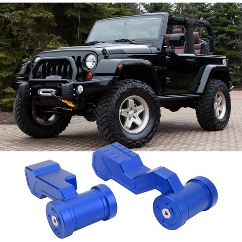 2-teiliges Set für Jeep Wrangler JK JKU 2011-2018 Schaltknauf (blau) (1/5)
