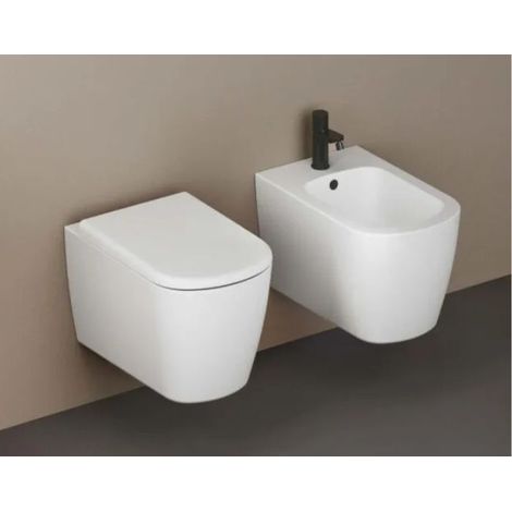 Sanitari Aurea sospesi vortice senza brida con sedile softclose