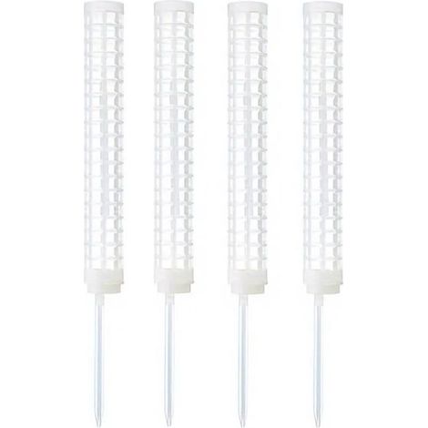 GDHZS- Petites colonnes de mousse pour Monstera deliciosa - colonnes de mousse en plastique empilables et remplissables, paquet de 4 - blanches) (1/4)