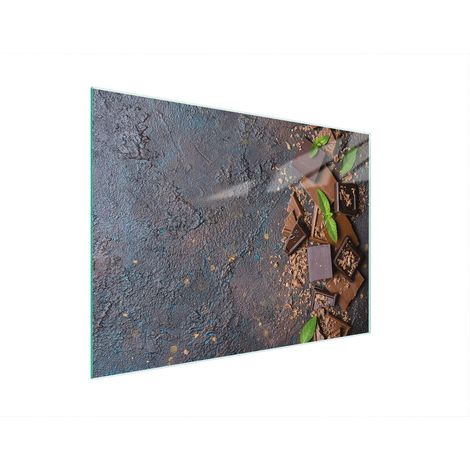 TABLA DE CORTAR DE VIDRIO 30x22 CHOCOLATE (1/5)