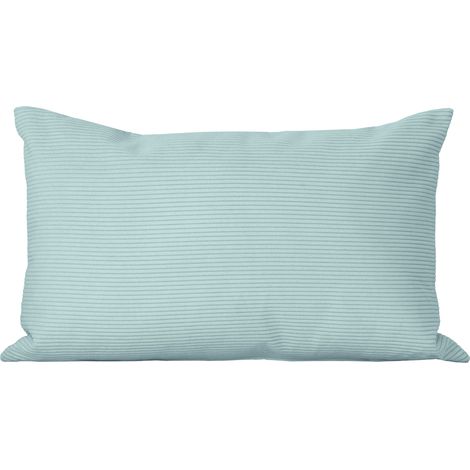 Rechteckiges Kissen 30x50cm Cord türkis Dune