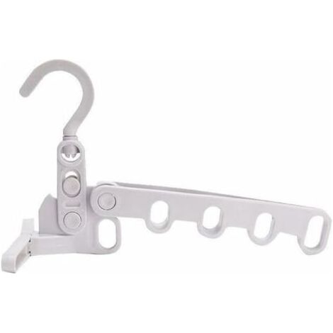 Séchoir portable pliable pour vêtements touristiques - Multifonctionnel - Cintre à cinq trous - Support de séchage portable (1/5)