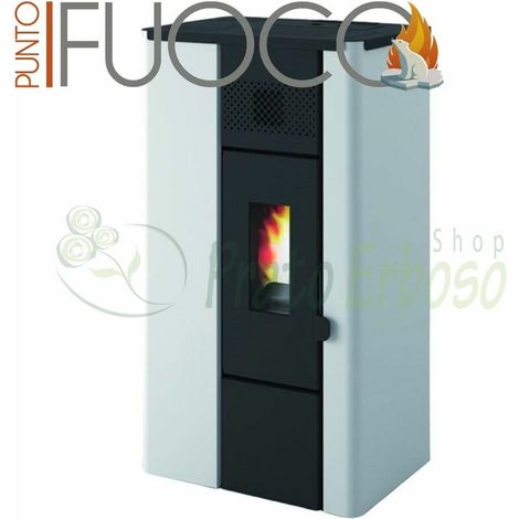 Noa - Estufa de pellets blancos de 6.3 Kw