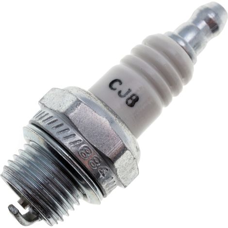 Jardiaffaires – Bougie d'allumage Champion CJ8 pour moteur 2 temps – Filetage M14x1,25 – Longueur 9,5mm – Compatible Honda, Kawasaki, Tecumseh