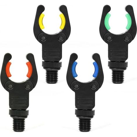 4 pièces Supports de canne pour pêche à la carpe pour Rod Pod Support de canne Accessoires carpe Noir (1/5)