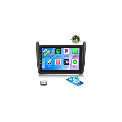 Autoradio Android 15 Apple CarPlay pour VW Polo 6R 6C 2008-2015 GPS NAVI BT SWC EQ RDS USB WIFI - 2+64G (1/5)