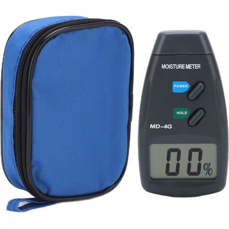 Detector digital de humedad LCD de alta precisión para madera con función de bloqueo de lectura, ideal para uso industrial. (1/5)