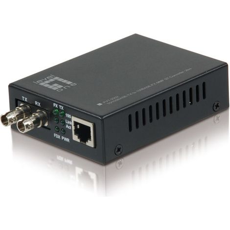 HUB Switch puertos Fast Ethernet RJ45 LEVELONE LO FVT-2002 1 RJ45