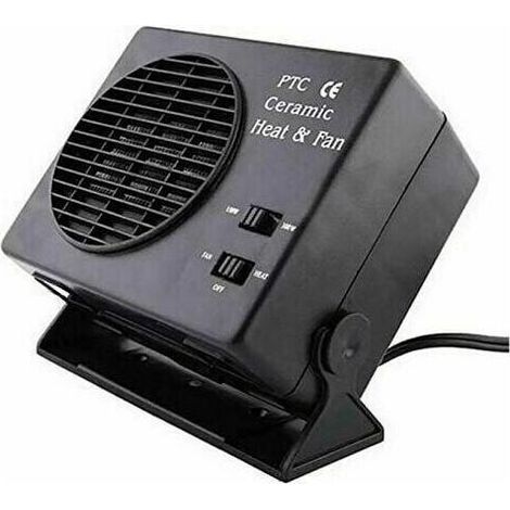 Chauffage céramique 300W 12V portable voiture, dégivreur et désembueur de fenêtre électrique (1/4)