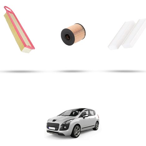 Kit tagliando 3 filtri compatibile con Peugeot 3008 1.6 VTi 88kw Dal 2009 (1/5)
