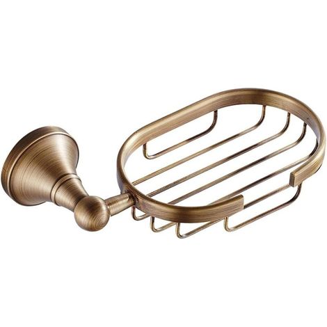 Porte-savon - Salle de bain, Toilettes, Vidange rapide, Garde le savon au sec - Laiton, 1 pièce (1/5)
