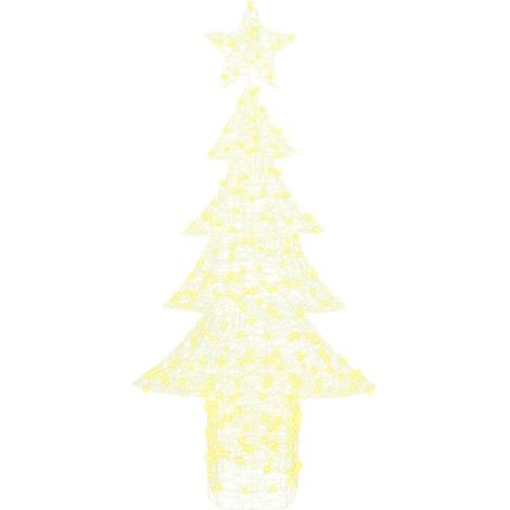 Sapin de Noël,Arbre de Noël avec 240 LED Blanc chaud 180 cm Acrylique CFW70529 (1/5)