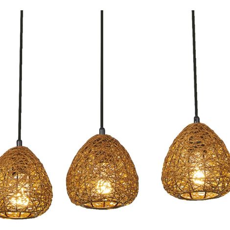 Lampadario sospensione lineare 3 luci e27 max 3x6w osram -lum460654 (1/4)