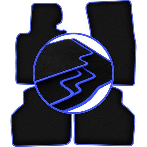 CARLUX-BLUE Autofußmatten für: BMW 7 E66 Limousine lang (2001-2008)