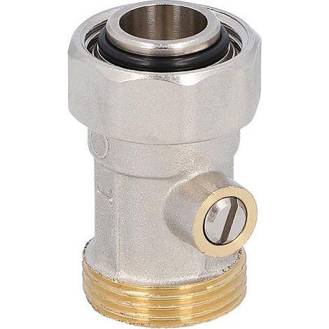 Raccord simple de robinet a bille passage 3/4"femelle eurocone raccord tube 3/4" "