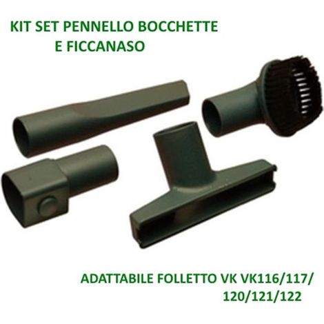 Kit Bocchetta + Pennello + Lancia + Adattatore Adattabile Modelli Vk116/117/120/121/122