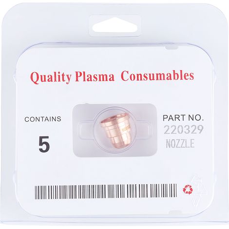 5Pcs For MAX1250 Plasma Cutter Torch Tellurium Copper Cutting Nozzle Tool Accessories 220329