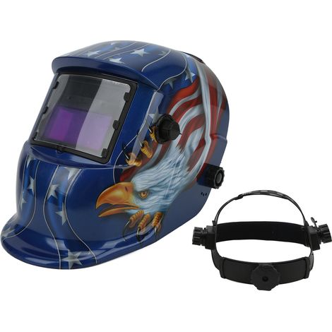 Casque de soudage à tête montée, auto-assombrissant, anti-éblouissement, grande visière de protection pour soudeur et meulage (1/5)