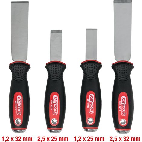 KS Tools EDELSTAHL Schabmeißel-Satz, 4-tlg - 907.2210 (1/5)