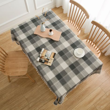 Nappe rectangulaire pour la décoration de la salle à manger ou de la cuisine, 140 cm x 200 cm (1/4)