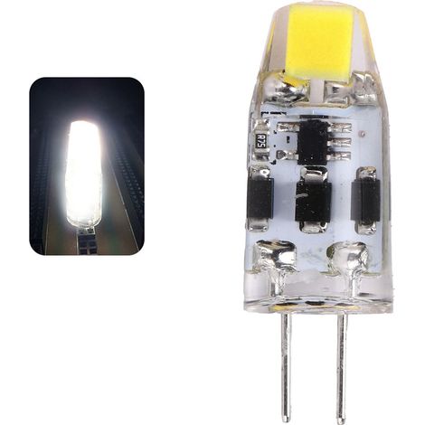 Ampoule LED G4 2W 200LM 360° Dimmable en Silicone, pour Bureau Maison AC/DC 12-24V (Blanc Froid 6000-6500K)