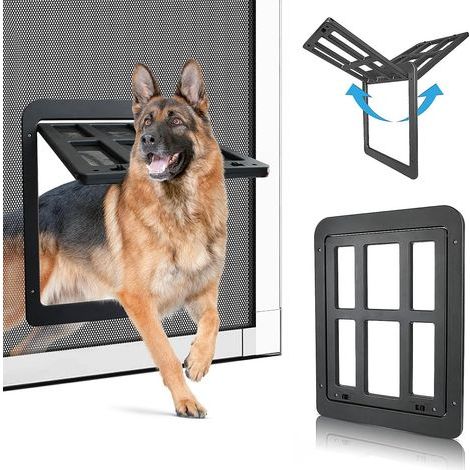 Sportello per cani e gatti, porta magnetica per animali domestici, gattaiola di facile installazione, zanzariera (1/5)