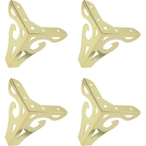 Pieds de meubles en métal doré, pour remplacer les pieds de support de canapé, ensemble de 4 pièces. (1/5)
