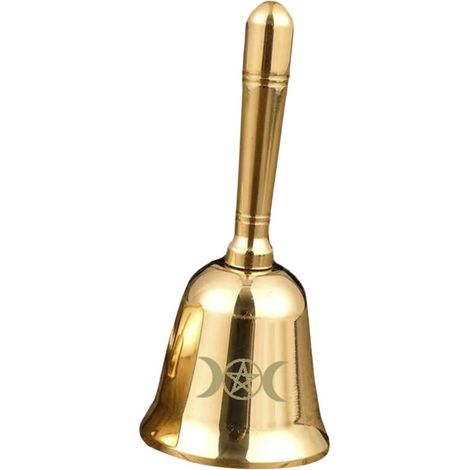 Cloche Autel Pentagramme Laiton Vintage Base Antid rapante (1/5)