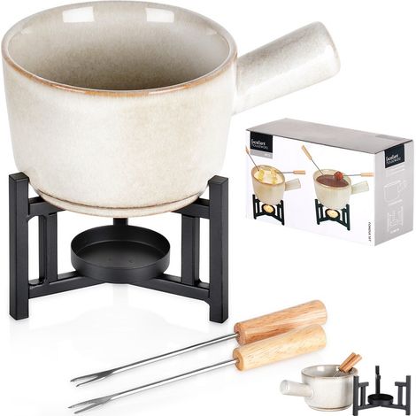 Juego de fondue taza de porcelana 450 ml 4 piezas EXCELLENT HOUSEWARE 259693 (1/5)