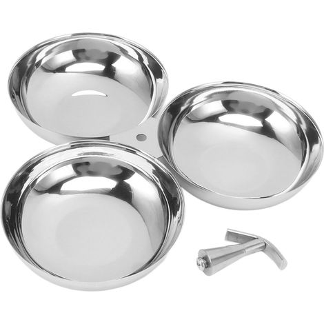 Assiette 3 en 1 Acier Inoxydable 304 pour Fruits, Noix et Bonbons - Durable et Facile à Nettoyer (1/5)
