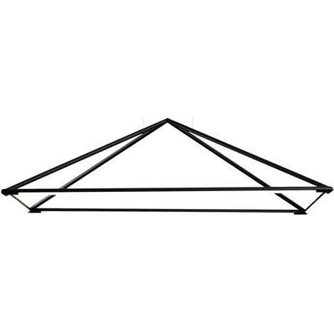 Grok Tubs - Plafonnier Décoratif LED Noir Mat 120cm 5200lm 3000K