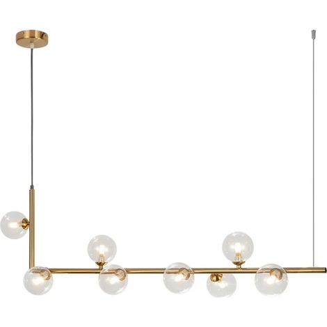 DECKENLAMPE GOLD GLAS KUGEL 8 STK. APP615-8CP