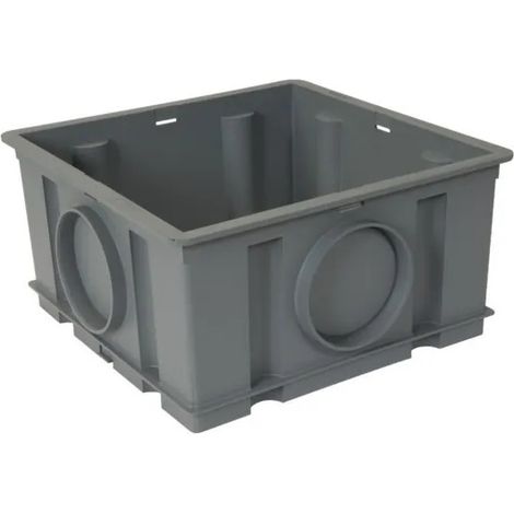 Nicoll – Réhausse à clipser 30x30x15 cm – PVC pour raccords et tubes en évacuation – Applications plomberie – Compatible eaux usées