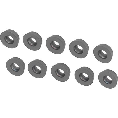 10 Stück schwarze Hartmetall-Wendeschneidplatten, runde CNC-Dreh- und Fräseinsätze, Drehmaschinen-Schneidwerkzeug (RDMW1604MOEP)