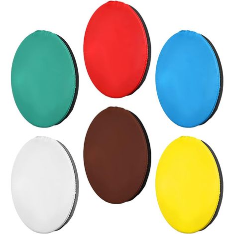 Réflecteur de Lumière en Tissu Diffusant pour Appareil Photo 18cm 6 Pièces pour Éliminer Ombres Profondes et Stockage Plusieurs Styles en Photographie Portrait Plusieurs Styles (1/5)