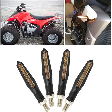 4-teilige LED-Blinker für Motorräder, wassergefüllt, universelle Blinkgeber, wasserdichte sequentielle Lichter (1/5)