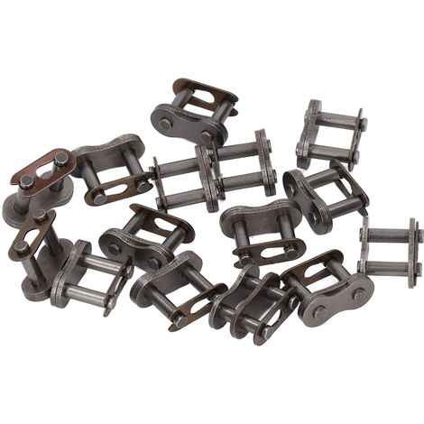 15 maillons de chaîne à rouleaux métalliques de rechange pour mini-moto/moto (1/5)