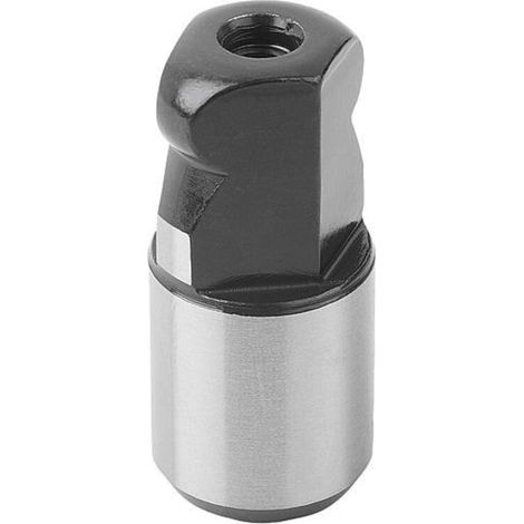 KIPP Aufnahmebolzen Innengewinde einseitig Gr. 1 C=40 A=40 G=M06 Form C mit Kuge (1/3)