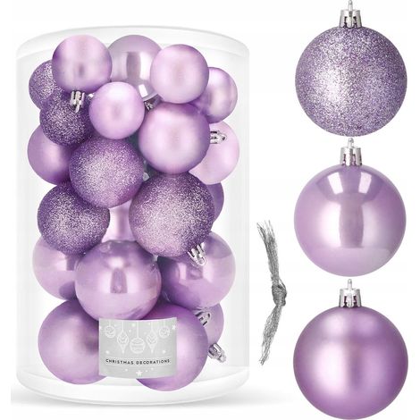PALLINE DI NATALE PER ALBERO 30 pezzi SET 6/5/4 cm INDESTRUTTIBILI PREMIUM