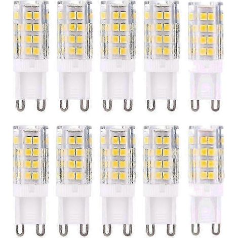 Ampoules LED G9, blanc chaud 3000K 5W, lot de 10 (1/5)