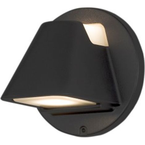 Konstsmide Hild Applique murale extérieure moderne 2x GU10 noir, IP44 (1/3)