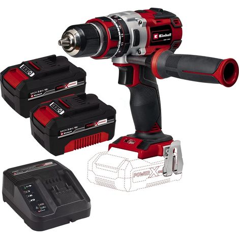Einhell TE-CD Brushless Cordless Combi Drill PXC 18v Metal Chuck 2x 3ah Battery (1/5)
