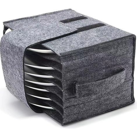 Organisateur d'assiettes pour armoire de camping-car grise (1/5)