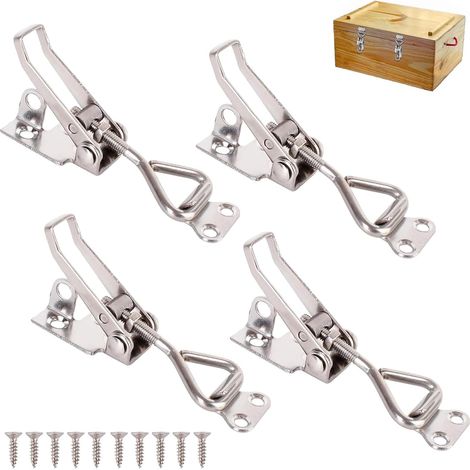 Lot de 2 petits colliers de serrage rapides 3 trous en acier inoxydable 304, type 4001, fixation tube (1/5)
