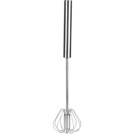 Sbattitore per uova, frusta a mano semiautomatica in acciaio inox, frullatore a immersione, montalatte, utensile da cucina versatile (3K3328A(S)) (1/4)