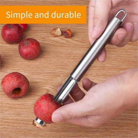 Ensemble de 6 pièces Éplucheur, Dénoyauteur Acier Inoxydable, Différentes Tailles pour Pommes, Poires, Cerises, Cuisine (1/5)
