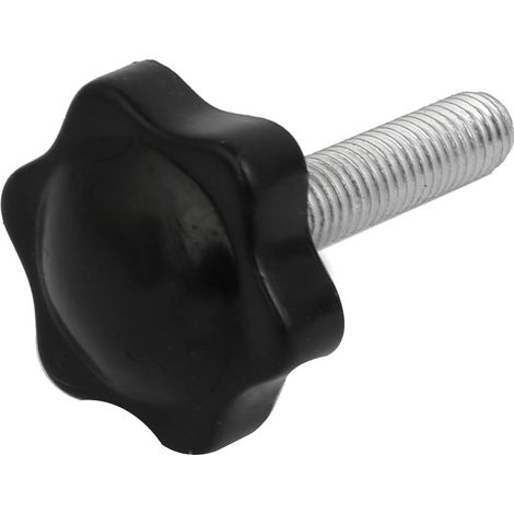 M8 x 35mm Außengewinde Kunststoff Sternkopfschraube Klemmgriffe Knopfgriff Schwarz (e0c09057dfe8ec63 (1/3)
